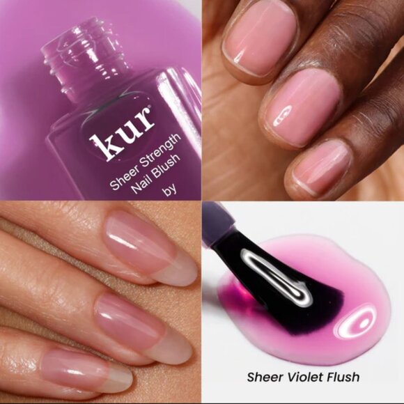 🔥3/$30 NEW LONDONTOWN INC. KUR Sheer Strength Nail Blush Concord Violet Purple - Picture 1 of 10